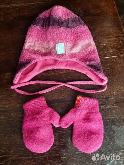 Шапка+варежки+манишка Reima