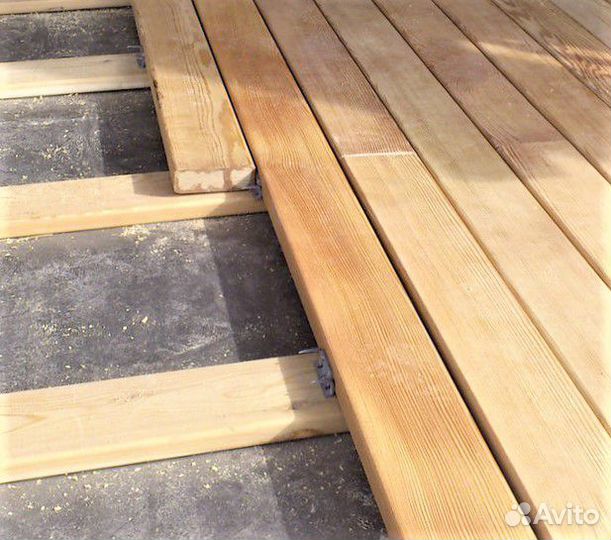 Палубная доска лиственница 35х115х4м, прима