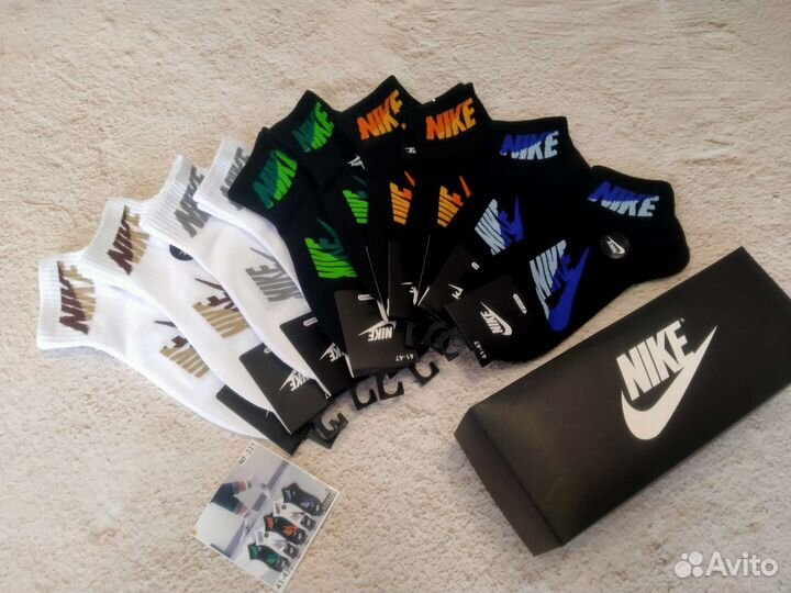 Носки Nike короткие 10 пар