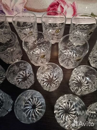 Стаканы Гусь хрустальный