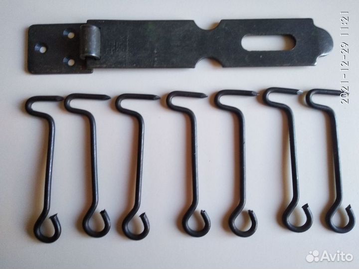 Крючок накидной и накладка на замок. Новые. СССР