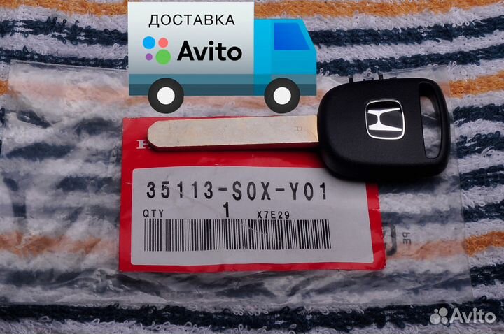 Ключ зажигания Honda Оригинал 35113-S0X-Y01