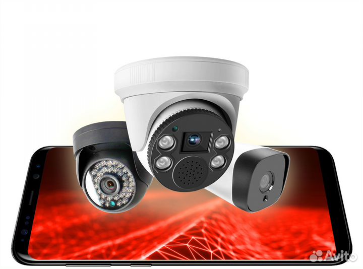 Камеры видеонаблюдения P2P IP wifi AI