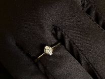 Золотое кольцо 585 пробы с бриллиантом 0.1 карат