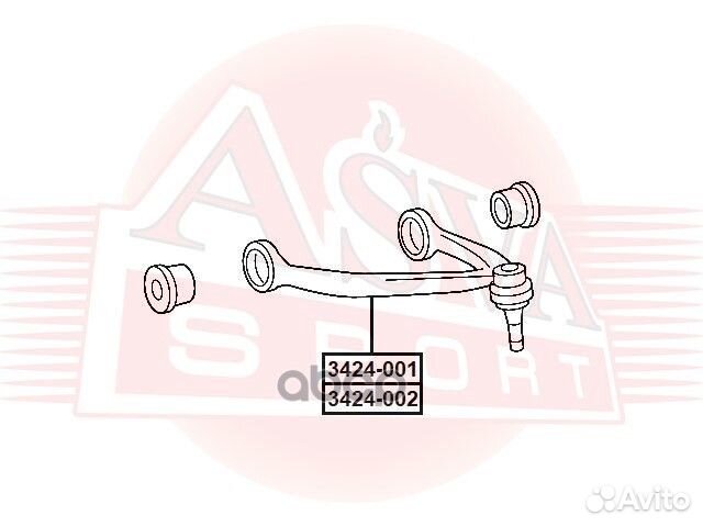 Рычаг 3424001 asva