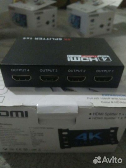 Hdmi splitter 1-4 разветвитель