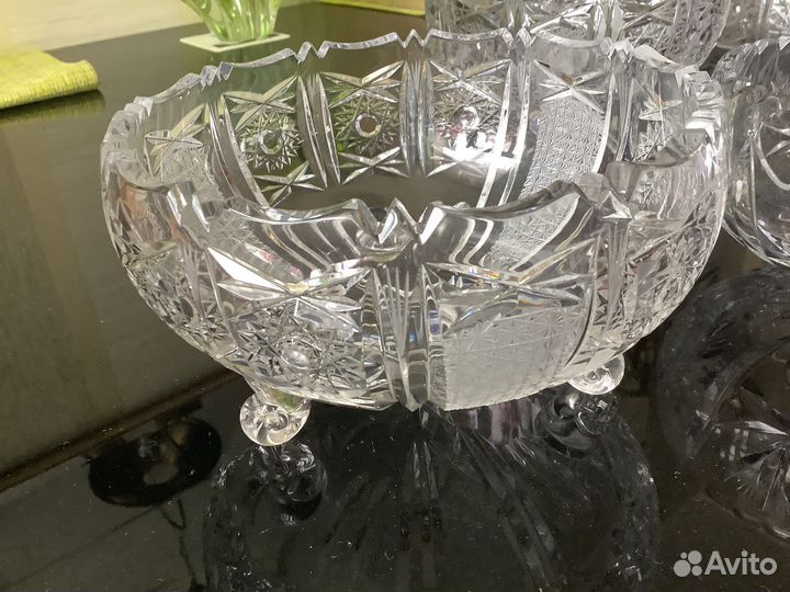 Вазы хрустальные Богемия СССР