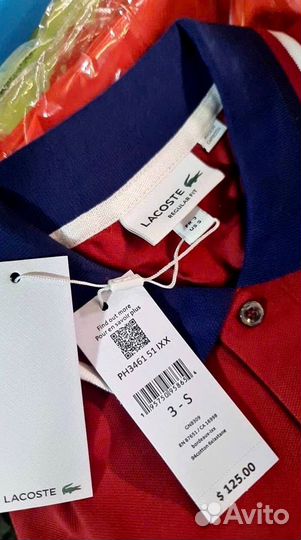 Поло Lacoste Новое Оригинал