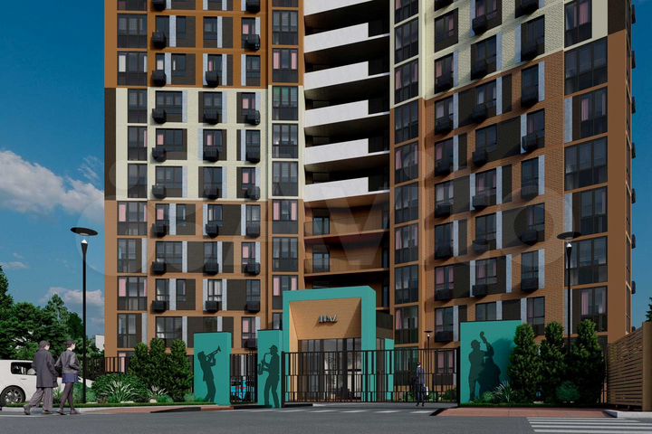 2-к. квартира, 57,9 м², 5/16 эт.