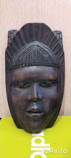 Маска Африканская эбеновое дерево