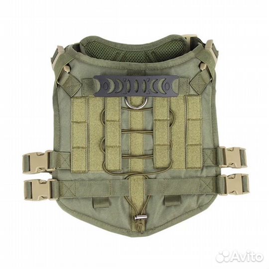 Военная тактическая шлейка для крупных собак