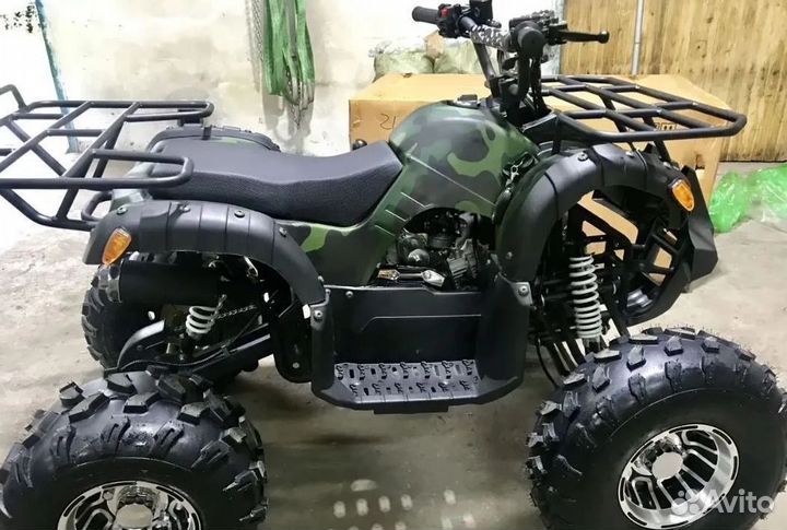 Детский квадроцикл Grizzly 125сс зеленый