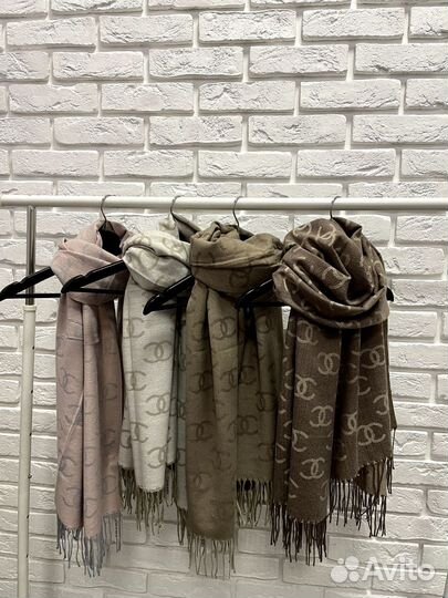 Платок палантин шарф Chanel кашемир