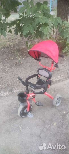 Детский велосипед с ручкой бу