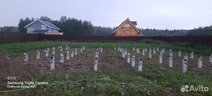 Монтаж жб свай