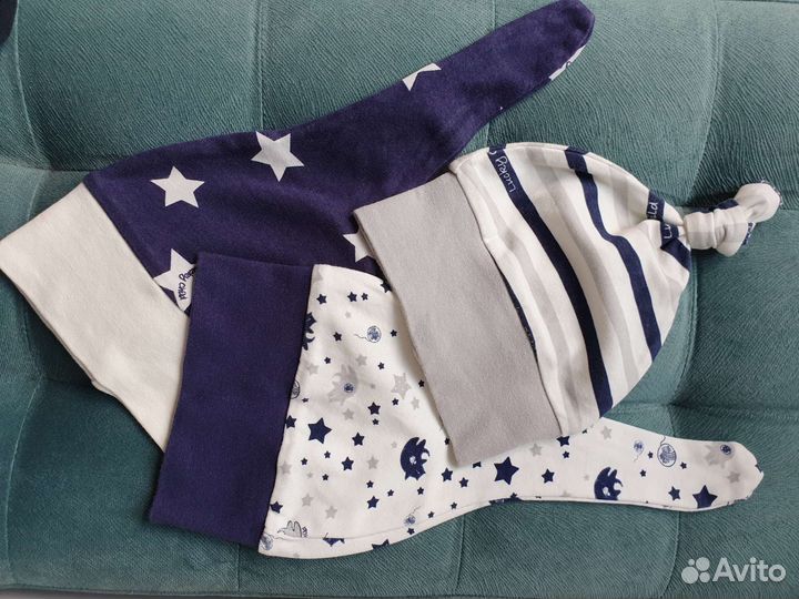 Детские шапочки для новорожденных