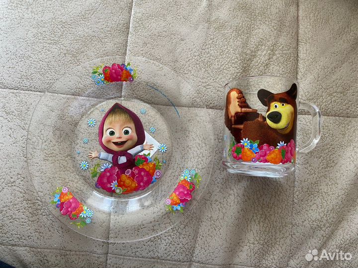 Набор детской посуды маша и медведь