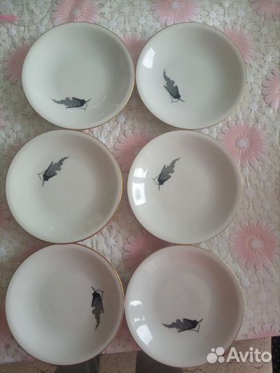 Розетки кофейные блюдца freiberger porzellan гдр