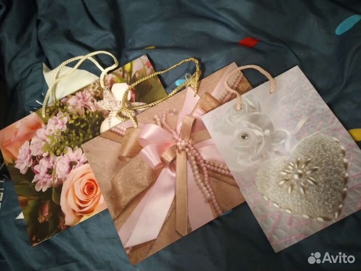 Пакеты подарочные новые