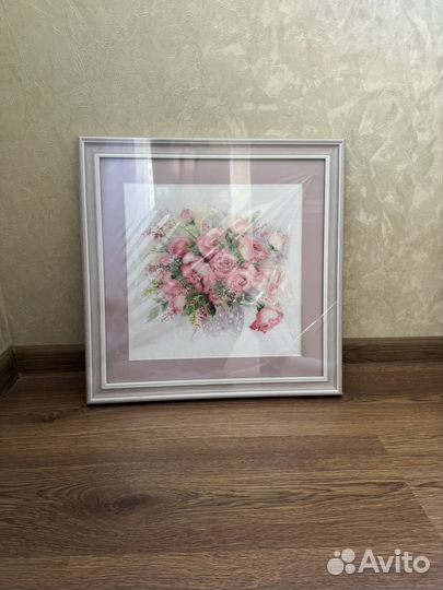 Картина вышитая крестом ручная работа