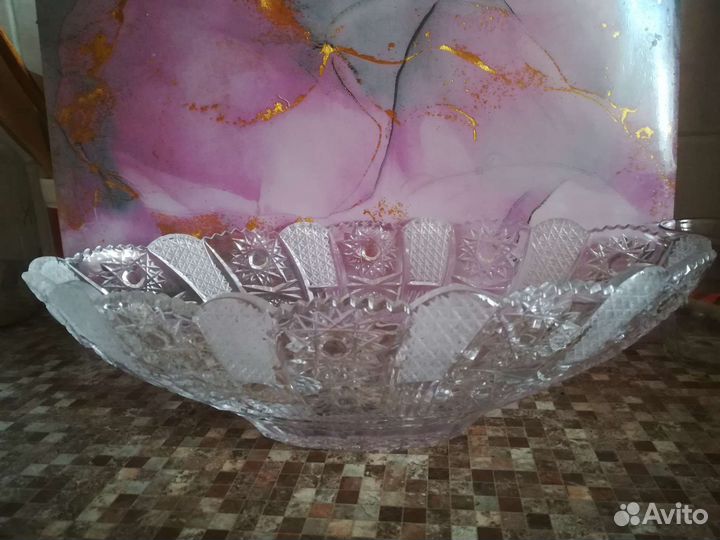 Салатницы СССР, хрустальные