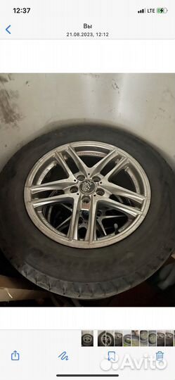 R16 Dunlop D65T Touring 195/60, PCD 5x100 DIA 10