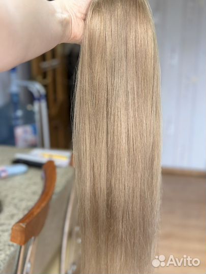 Хвост из натуральных волос