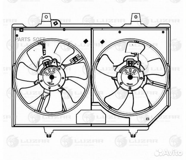 Вентилятор двигателя Nissan X-Trail (T30) (01) 2.0