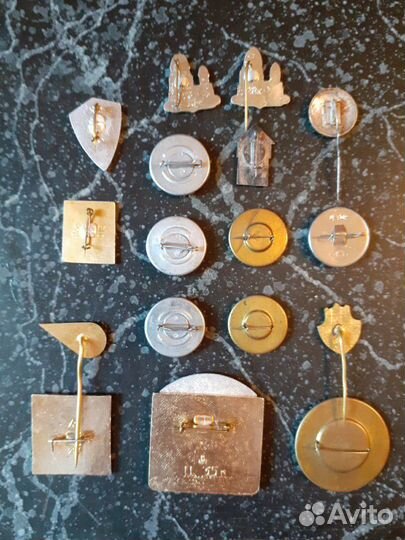 Интересный комплект значков СССР. 17 шт