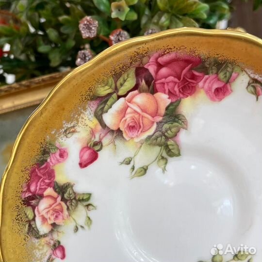 Чайная пара Royal Chelsea Golden Rose