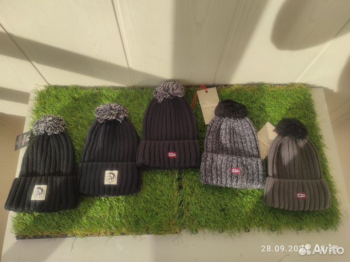 Шапка Napapijri Вязаная Люкс Качества