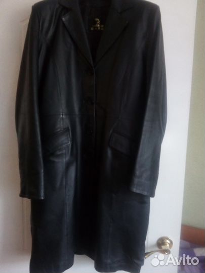Кожаное пальто