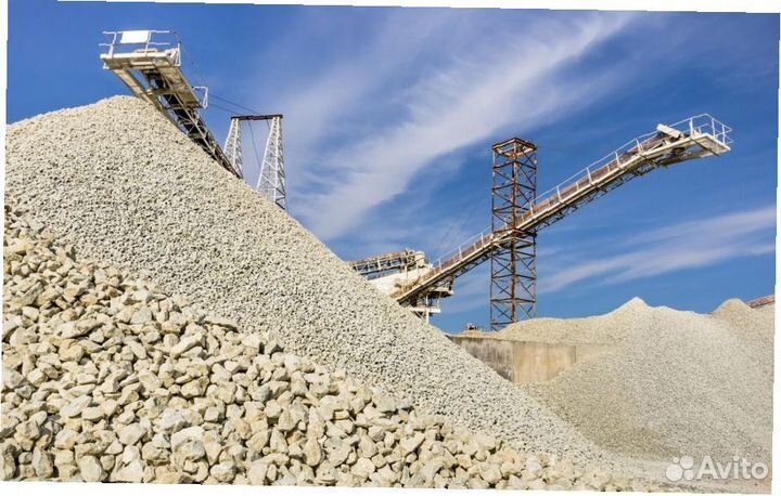 Щебень желтый и серый с доставкой