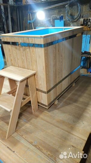 Купель со вставкой для бани