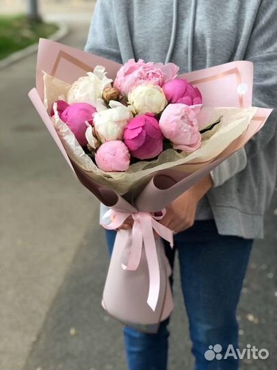 Пионы с доставкой по Перми