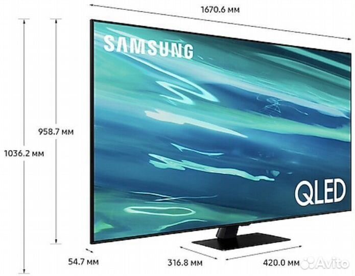 Premium 190см 4K Samsung Qled HDR12x SMART 120Герц