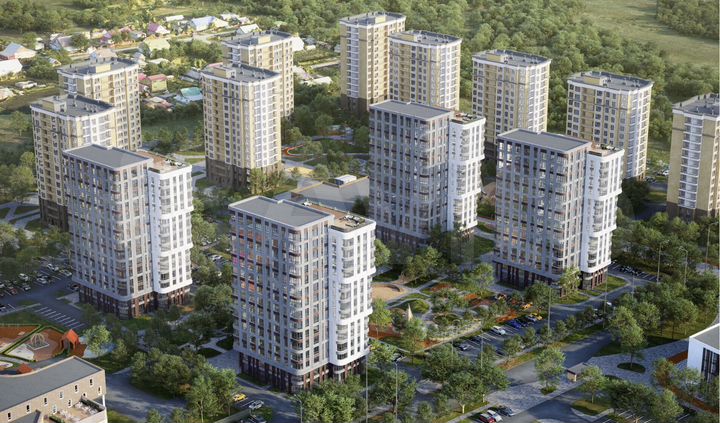 Своб. планировка, 42,3 м², 8/15 эт.