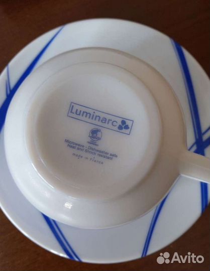 Новые чашки с блюдцами luminarc 5 пар