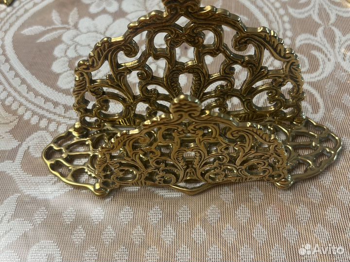 Салфетница из латуни