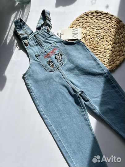 Джинсовый комбинезон zara 116