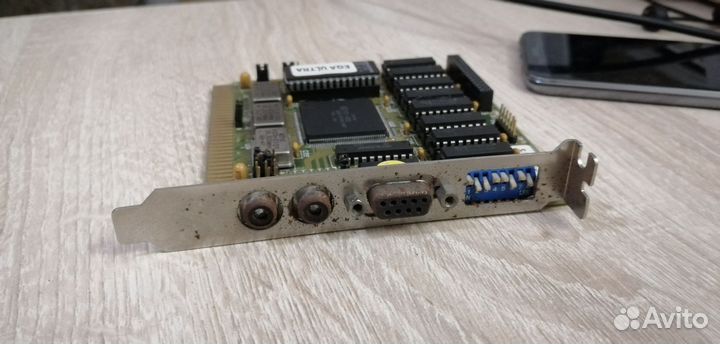 Видеокарта EGA ISA раритет 1988год