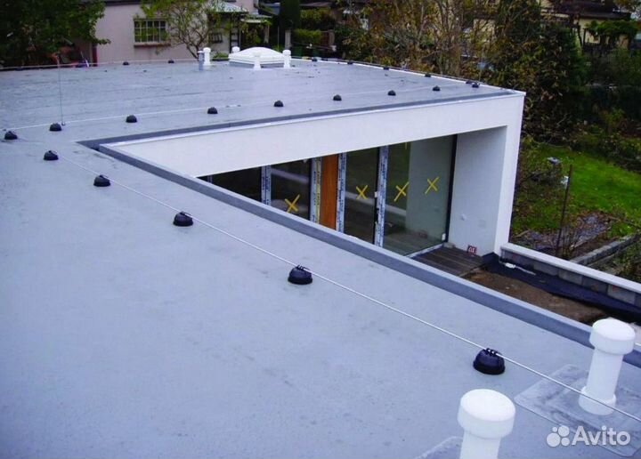 Монтаж плоской кровли