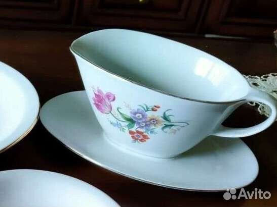 Фарфор Kahla ГДР цветы мейсенский букет