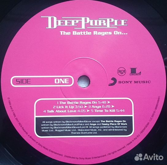 LP Deep Purple – The Battle Rages On