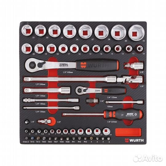 Набор головок и трещеток Wurth / Würth в наличии