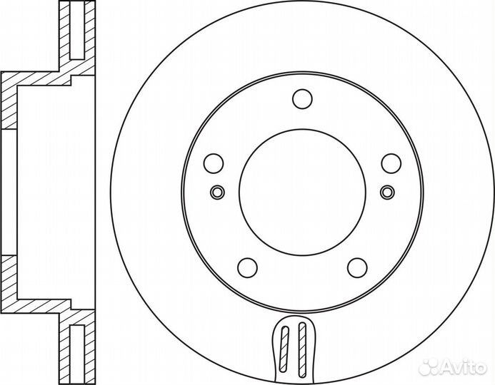 Диск тормозной пер