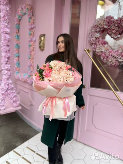 Букет Цветы Гортензия
