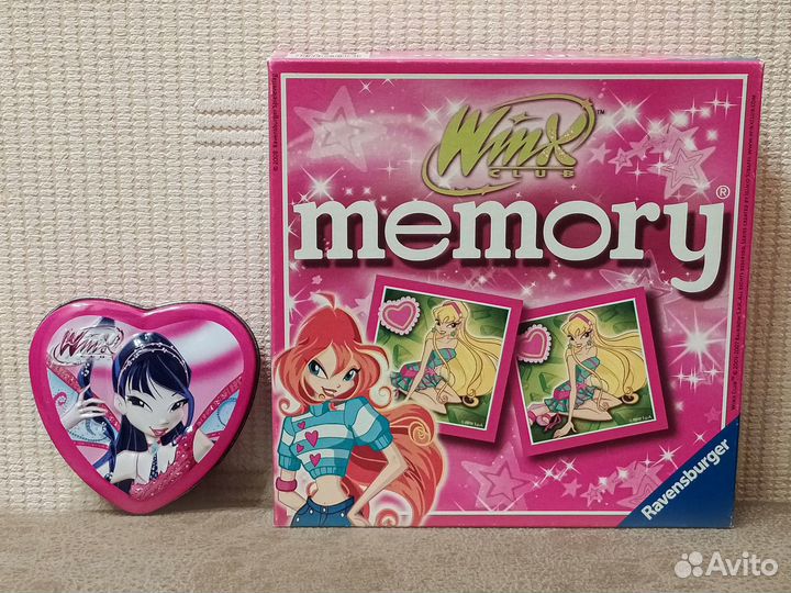 Winx жестяная Коробочка-сердечко, Игра Winx Memory