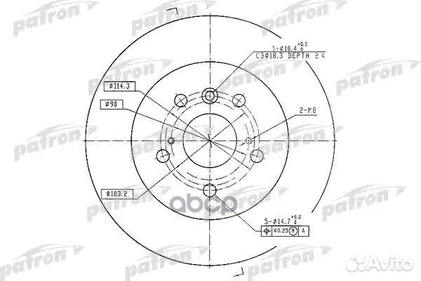 Диск тормозной задн toyota: camry 91-96, camry