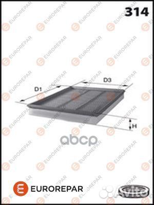 Фильтр воздушный TU-5 (EuroRepar) E147302 euror